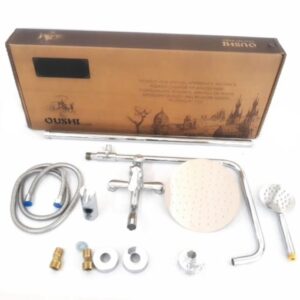 Ducha Exterior Griferia Duchador Flor Redonda Oush