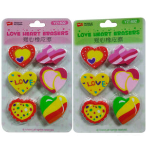 GOMA CORAZONES X6 (5007) 9x14 cm