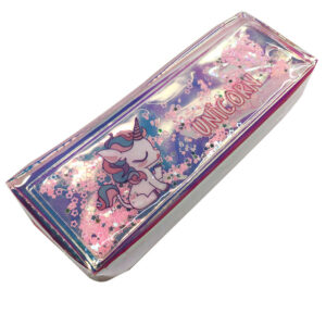 CARTUCHERA UNICORNIO GEL/BRILLO X12