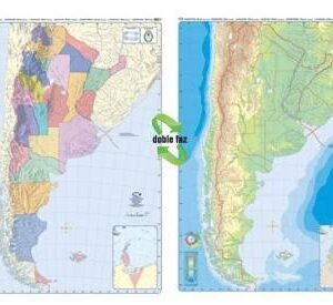 MAPA MURAL MC 130 X 95 CM FIS-POL ARGENTINA