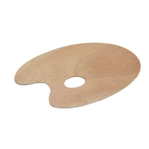PALETA DE MADERA OVAL 20X30 CM