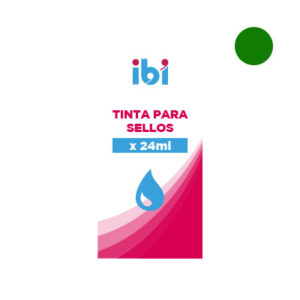 TINTA SELLO IBI 24 ML VERDE X10