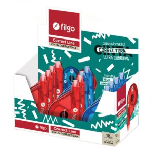 CORRECTOR CINTA FILGO 12 MTR CJ X12