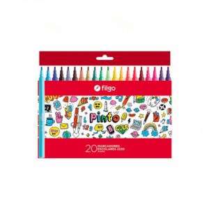 MARCADOR ESCOLAR FILGO X20 CAJA