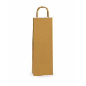 BOLSA PAPEL EKO KRAFT BOTELLA 14X8X40 CM