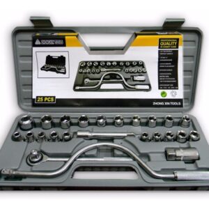 Juego De Tubos 25 Pzas 1/2 Tubo Saca Bujia Crique