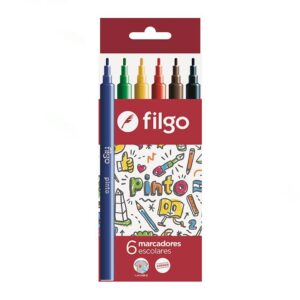 MARCADOR ESCOLAR FILGO X6 CAJA