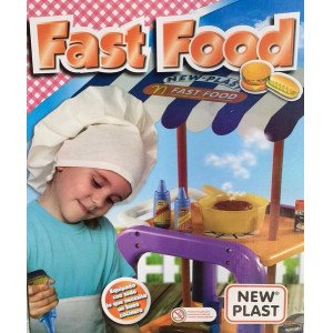 Carro Panchos Hamburguesas Fast Food Playset Orig