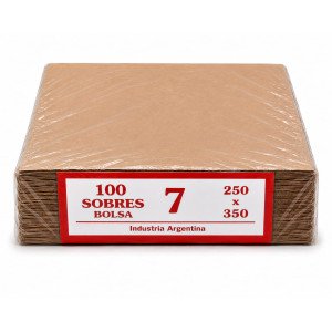 SOBRES KRAFT N7 25 X 35 CM X100 OFICIO