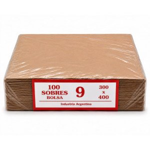 SOBRES KRAFT N9 30 X 40 CM X100