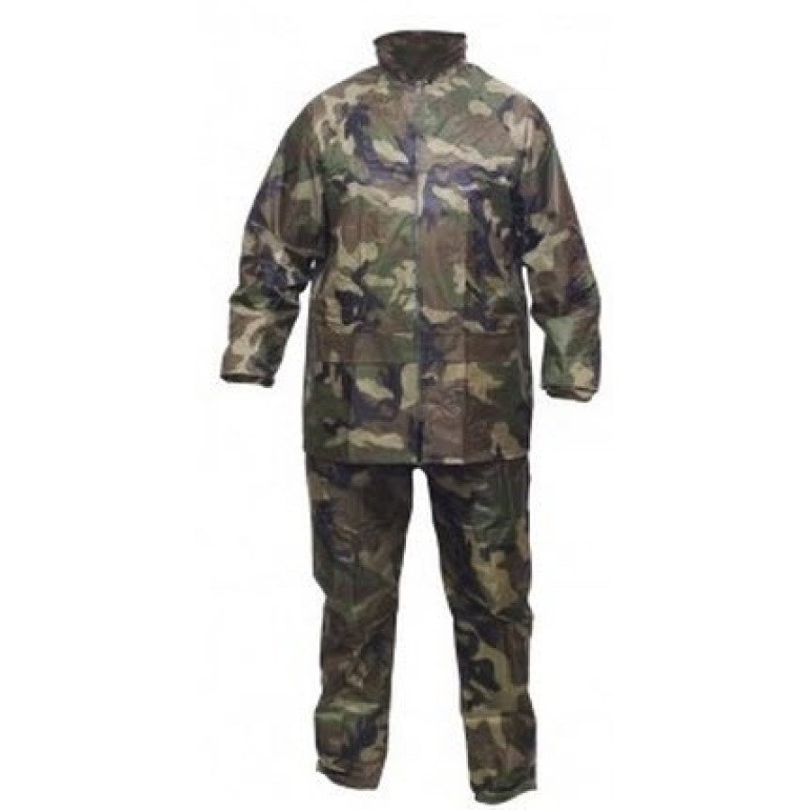 TRAJE DE LLUVIA CAMUFLADO CAMPERA PANTALON