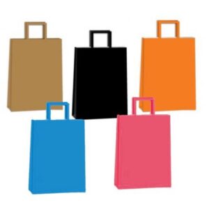 BOLSA PAPEL ACUARIO COLOR 14X20X8 CM