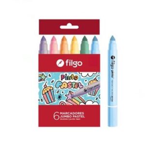 MARCADOR ESCOLAR FILGO JUMBO PASTEL 6