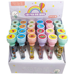 BOLIGRAFO CON SELLO + LUZ+ BURBUJERO (3166) CJX24