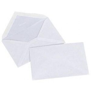 SOBRE CHICO BLANCO 7x10 CM X100 UNIDADES