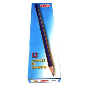 LAPIZ GRAFITO TRABI GRADUADO 3H X12