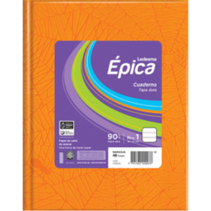 CUADERNO EPICA T/D 16.21 ARA?A 50 HS NARANJA RAY