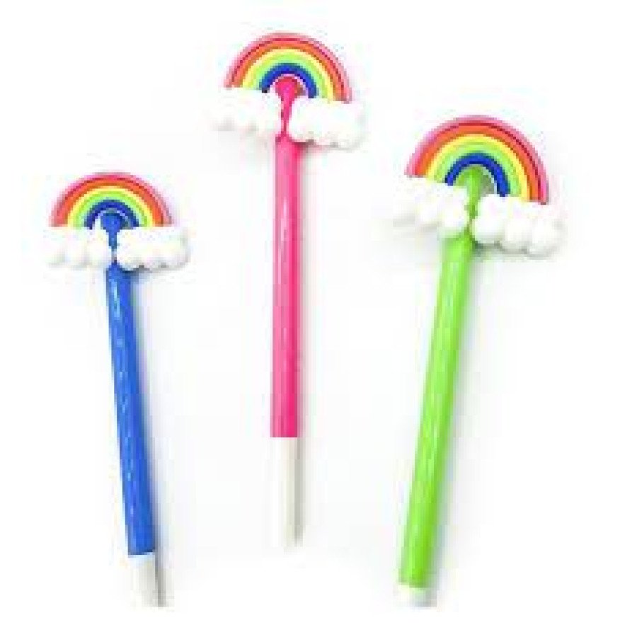 LAPICERA CON ARCO IRIS T.AZUL