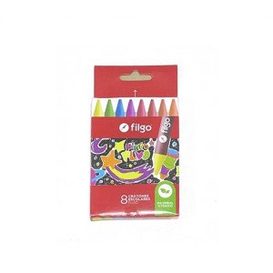 CRAYONES FILGO CERA FINO X8 FLUO