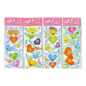 STICKERS CHICO CORAZONES CON ALAS