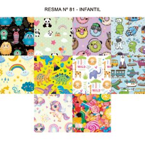 PAPEL REGALO 70X100 X50 RESMA 81 INFANTIL