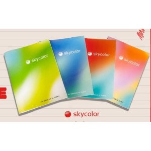 CUADERNO SKYCOLOR 16X21 T/F 57gs X 48hjs RAYADO