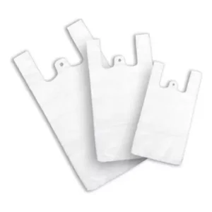 BOLSA CAMISETA AD BLANCA 30X40 CM X100