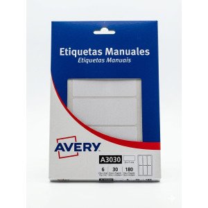 ETIQUETA AUTOADHESIVA AVERY 3030 X30H 33 X 75