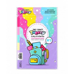 SEPARADOR IBI PVS N?3 COLORES PASTELES x6 PCS
