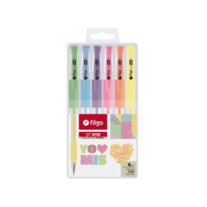 BOLIGRAFO FILGO GEL POP PASTEL X6