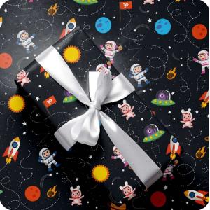 PAPEL REGALO 65X95 70 GRS ASTRONAUTA  X20