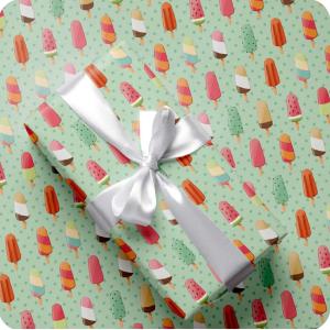 PAPEL REGALO 65X95 70 GRS HELADOS  X20