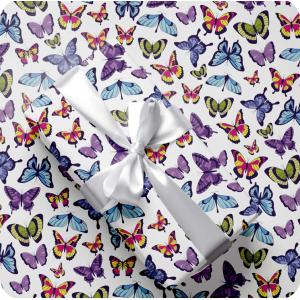 PAPEL REGALO 65X95 70 GRS MARIPOSAS  X20