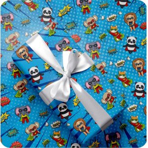 PAPEL REGALO 65X95 70 GRS SUPERHEROES X20