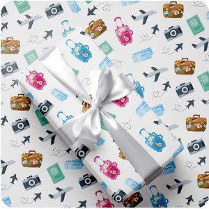 PAPEL REGALO 65X95 70 GRS VIAJES  X20