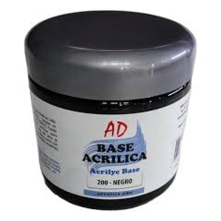 BASE ACRILICA AD 200ML NEGRO