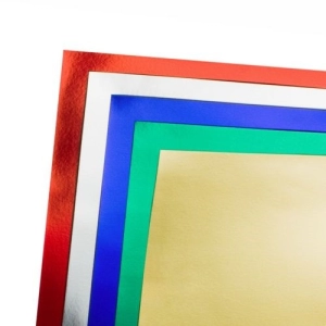 CARTULINA METALIZADA AZUL X10