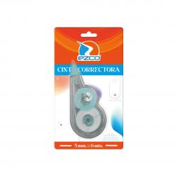 CORRECTOR CINTA EZCO 5 MM X 6 MTR CJ X12