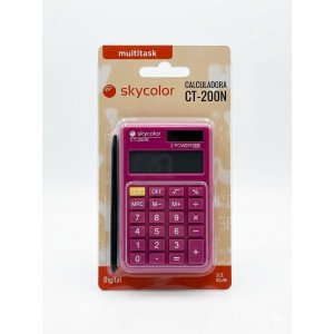 CALCULADORA SKYCOLOR CT200N 8 DIG FUCSIA