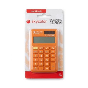 CALCULADORA SKYCOLOR CT200N 8 DIG NARANJA
