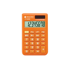 CALCULADORA SKYCOLOR CT200N 8 DIG NARANJA