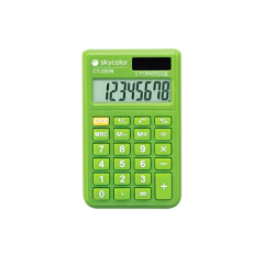 CALCULADORA SKYCOLOR CT200N 8 DIG VERDE