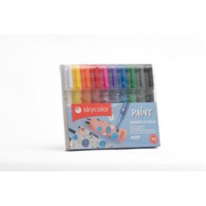 MARCADOR SKYCOLOR PAINT ACRILICO CLASICO X10