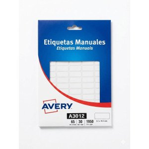 ETIQUETA AUTOADHESIVA AVERY 3012 X30H 8 X 19