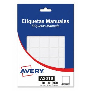 ETIQUETA AUTOADHESIVA AVERY 3016 X30H 19 X 19