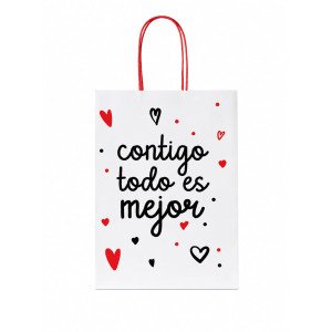 BOLSA PAPEL EKO CONTIGO BLANCA 22/10/30