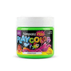 TEMPERA 250GRS PLAYCOLOR FLUO VERDE