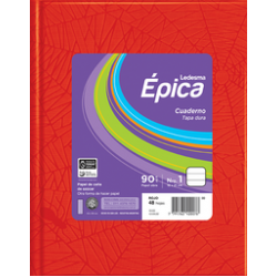 CUADERNO EPICA T/D 16.21 ARA?A 50 HS ROJO RAY