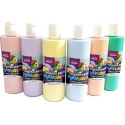 TEMPERA 250GRS PLAYCOLOR FRASCO PASTEL AMARIL FLIP