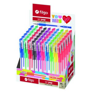 BOLIGRAFO ROLLER FILGO GEL POP CLASICO + FLUO DISP